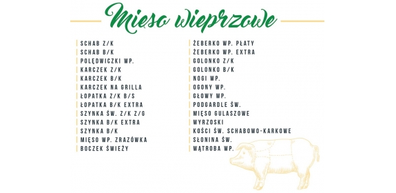 mięso wieprzowe